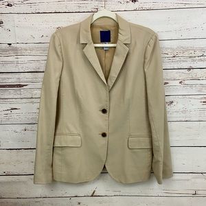 J. Crew Tan Blazer Cotton